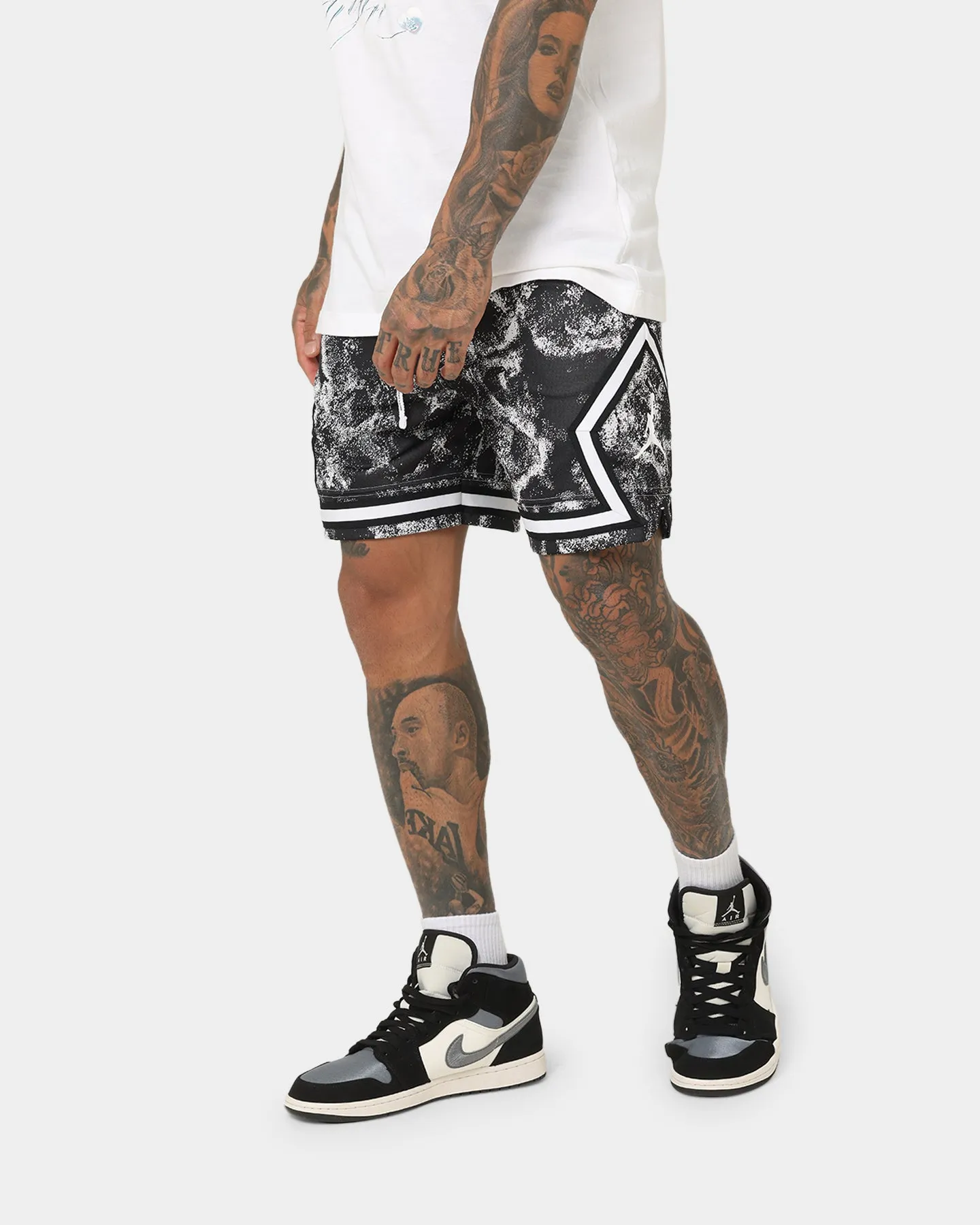 Jordan Dri-FIT Sport Diamond Shorts White/Black