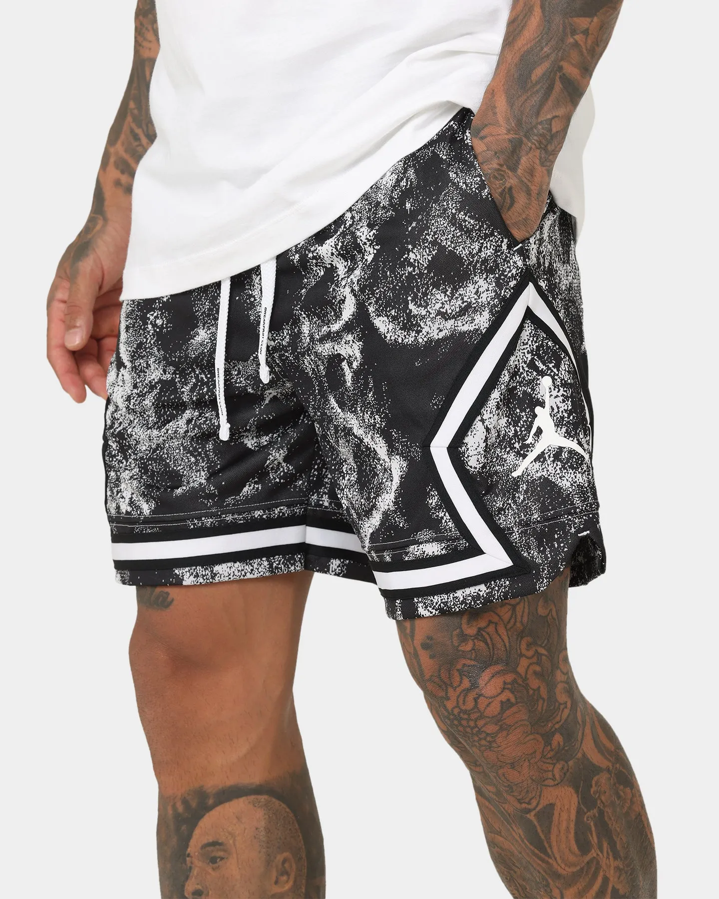 Jordan Dri-FIT Sport Diamond Shorts White/Black