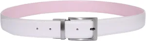 Justinreess England Dexter In White Pink Belt For Men