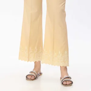 Khaki Embellished Bell Bottom PS3533