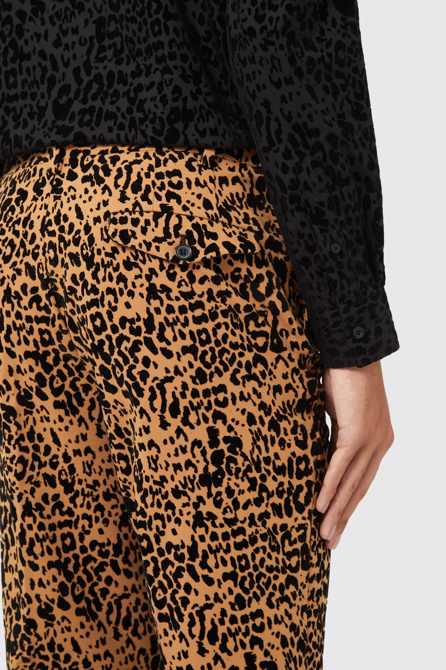 Kilkea Slim Fit Leopard Print Trousers TT x AM - ARCHIVE