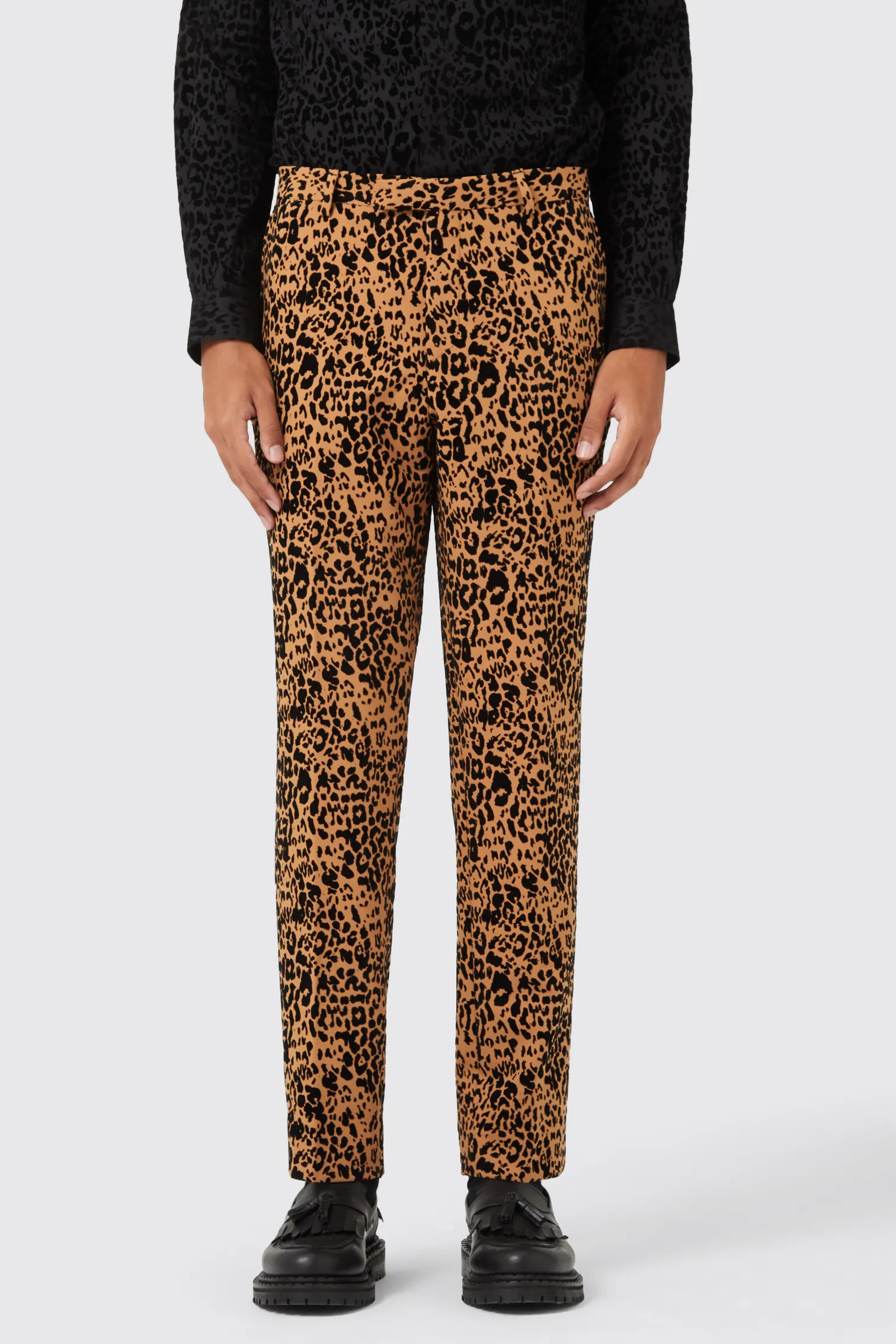 Kilkea Slim Fit Leopard Print Trousers TT x AM - ARCHIVE