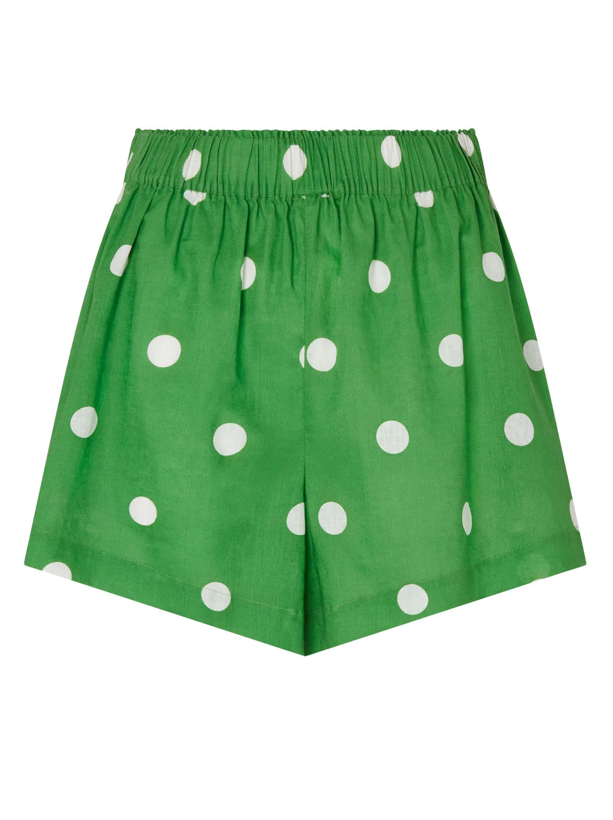 Lena Green Polka Dot Shorts