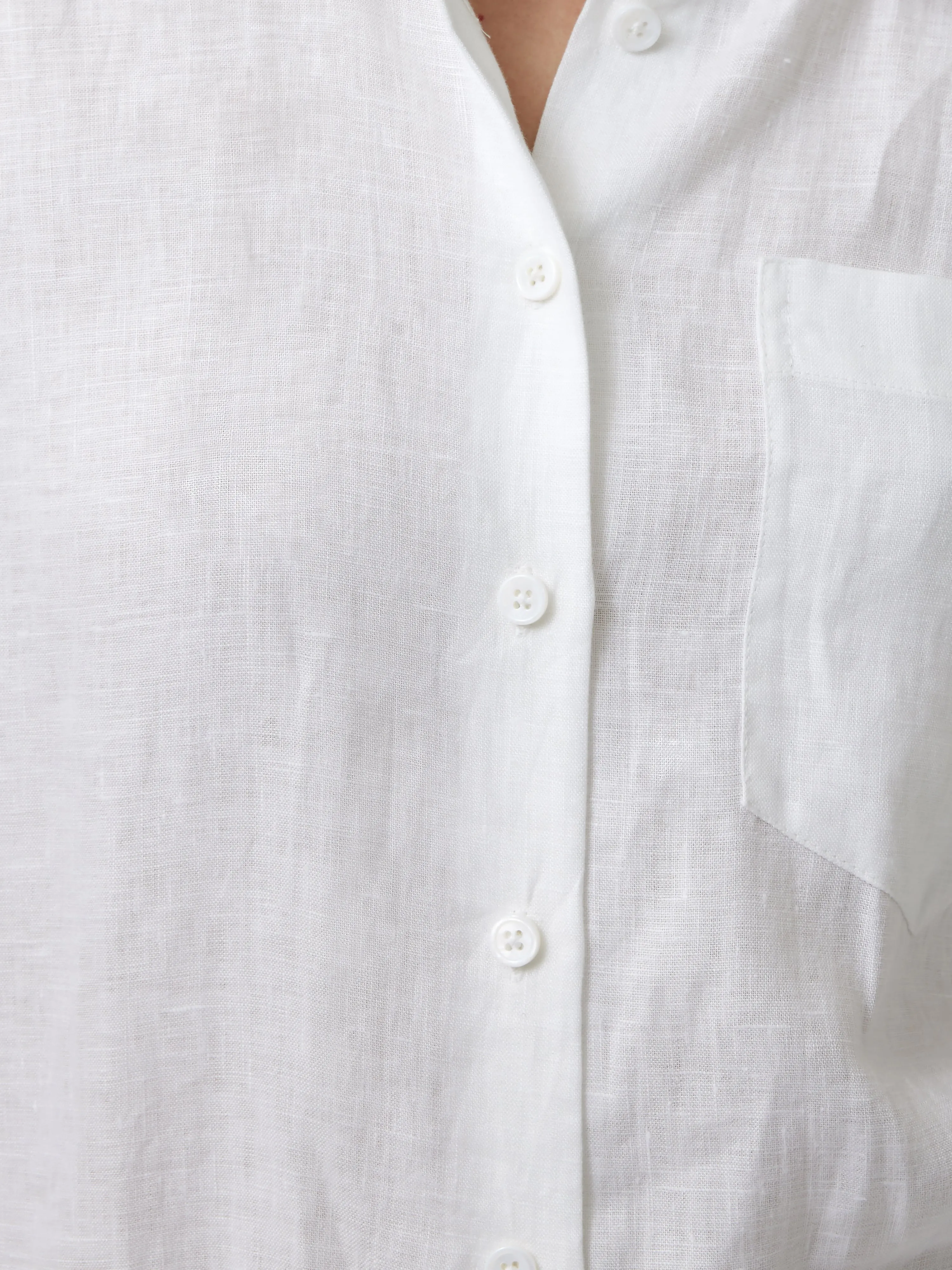 Linen Relaxed Shirt | White