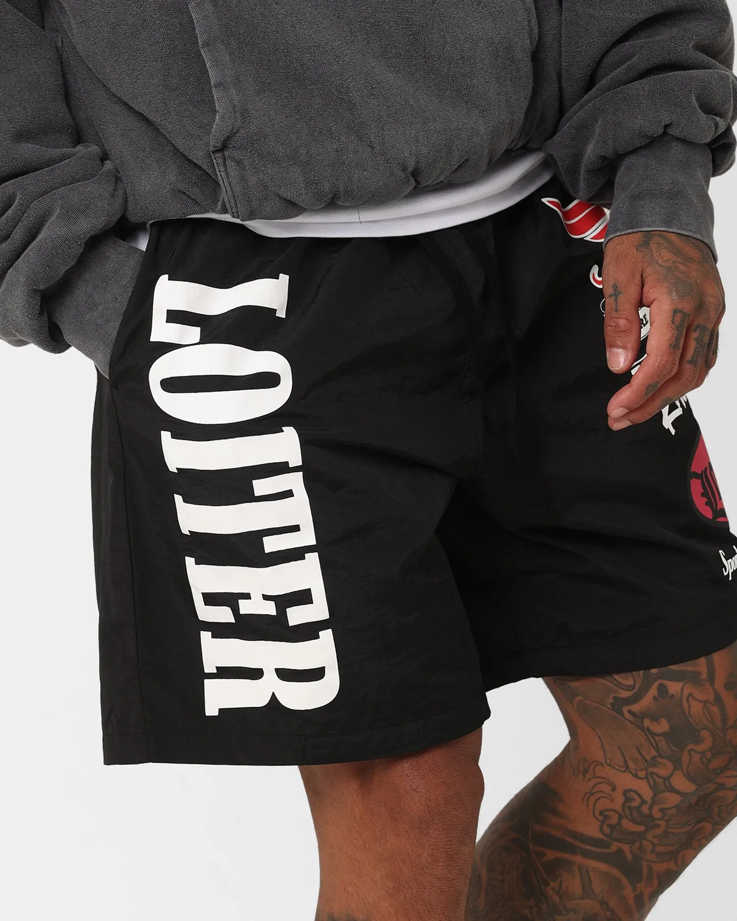 Loiter Speedway Walk Shorts Black