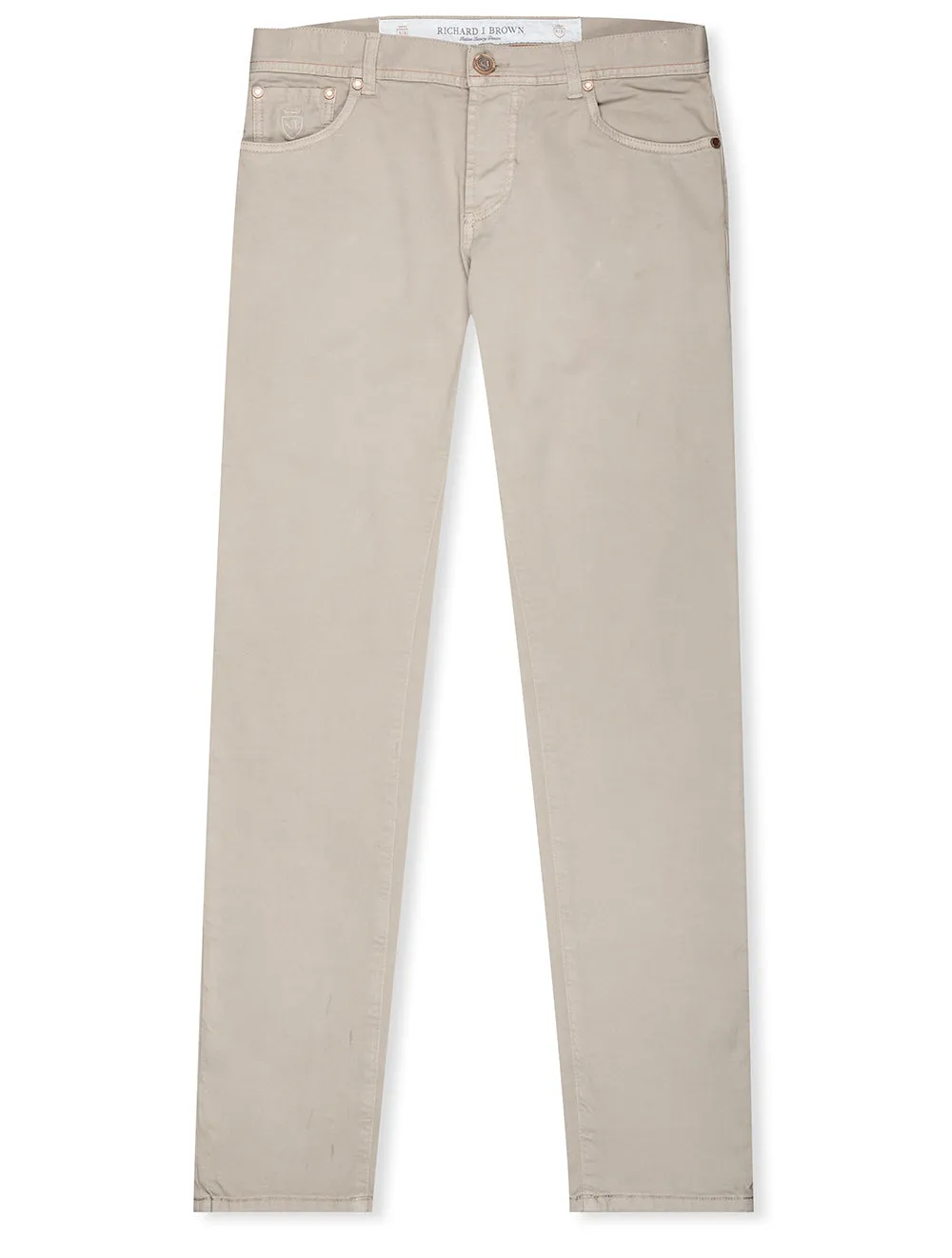 Luxury Cotton Cashmere Jeans Beige