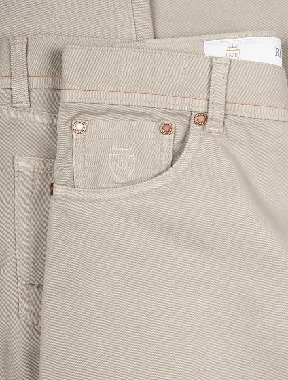 Luxury Cotton Cashmere Jeans Beige