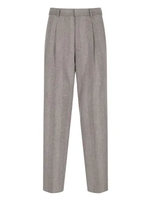 Luxury Virgin Wool Men's Trousers