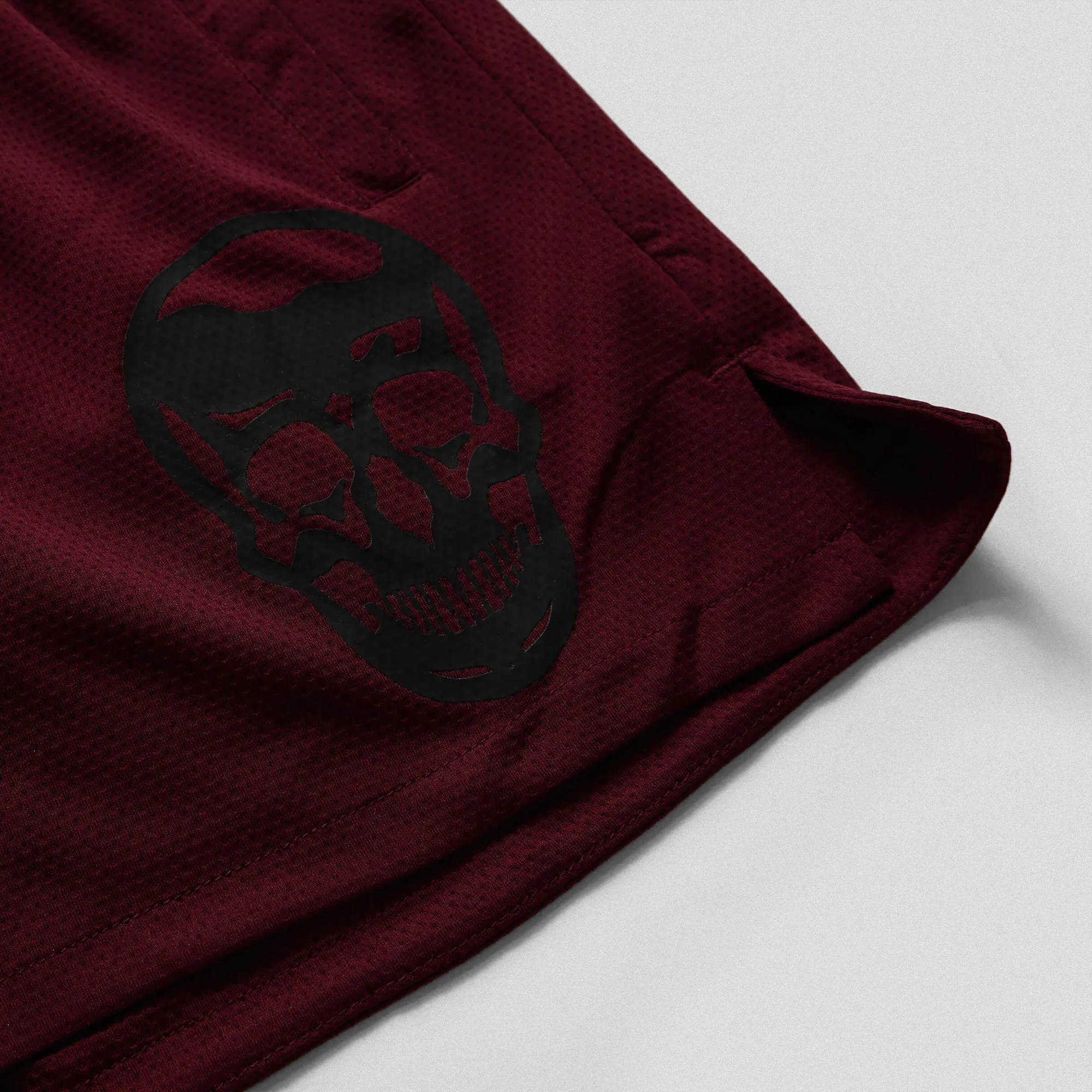 Mesh Training Shorts - Burgundy