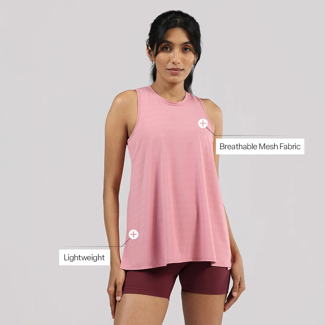 Most Breathable - Overlapped Mesh Tank