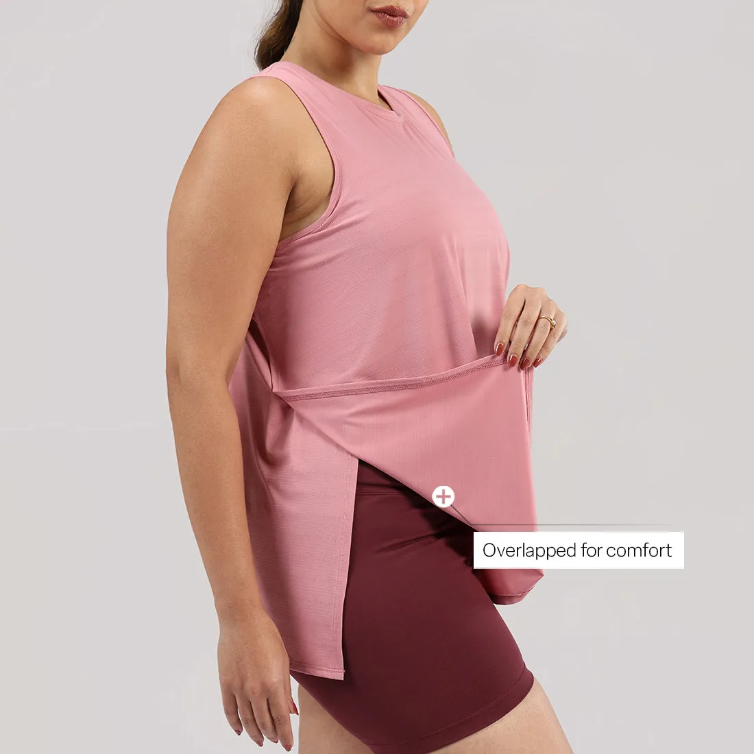 Most Breathable - Overlapped Mesh Tank