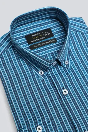 Multicolor Glen plaid Check Formal Shirt