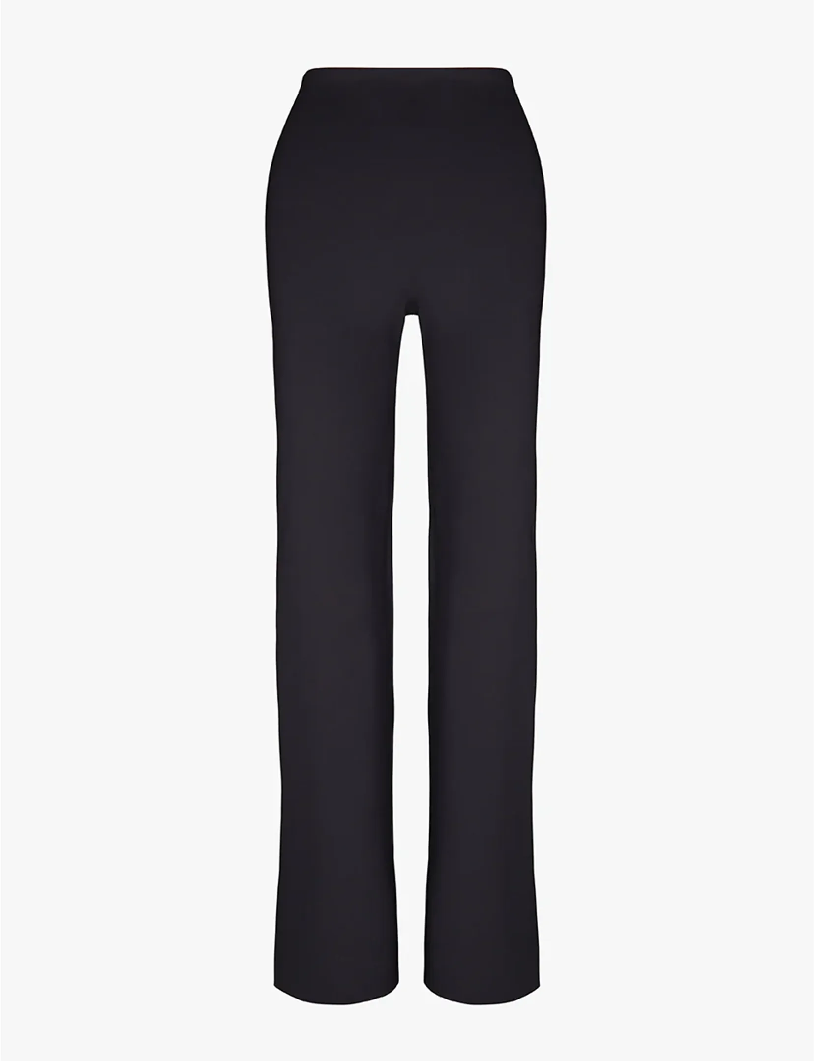 Neoprene Wide Leg Pant, Black