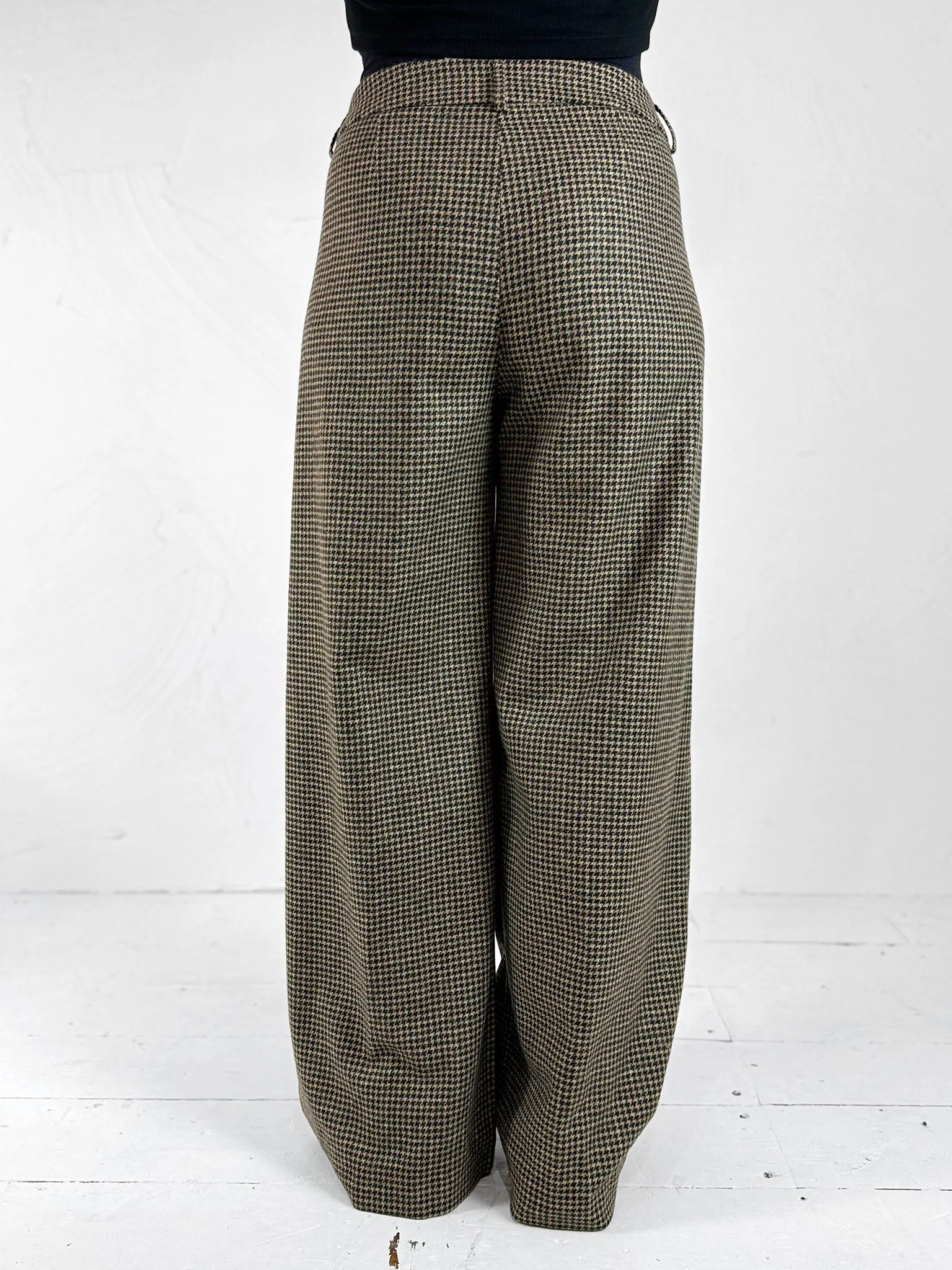 Pavano Houndstooth Woollen Trousers