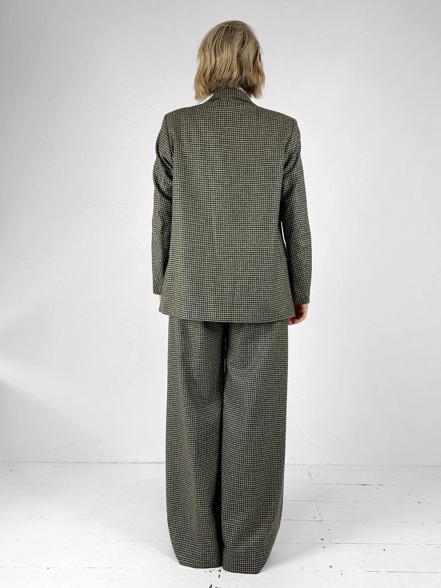 Pavano Houndstooth Woollen Trousers