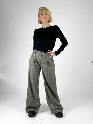 Pavano Houndstooth Woollen Trousers