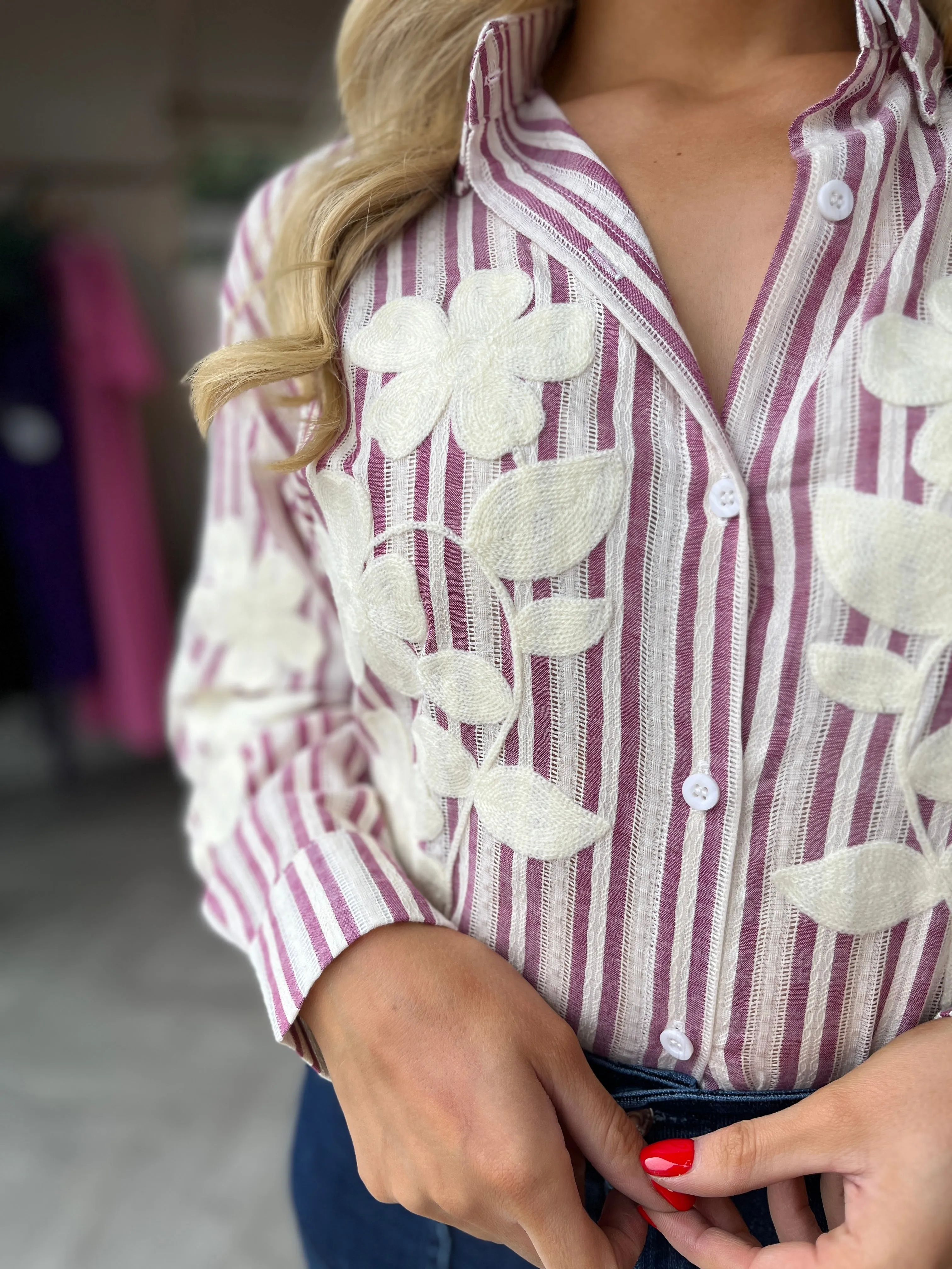 Petal Stripe Shirt