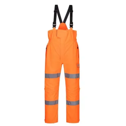 Portwest Rail Hi Vis Class 2 Extreme waterproof stretch Bib & Brace- S594