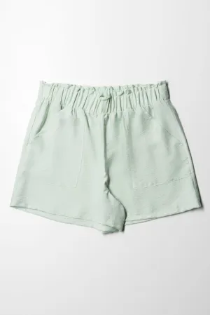 Pull On Woven Short Misty Jade