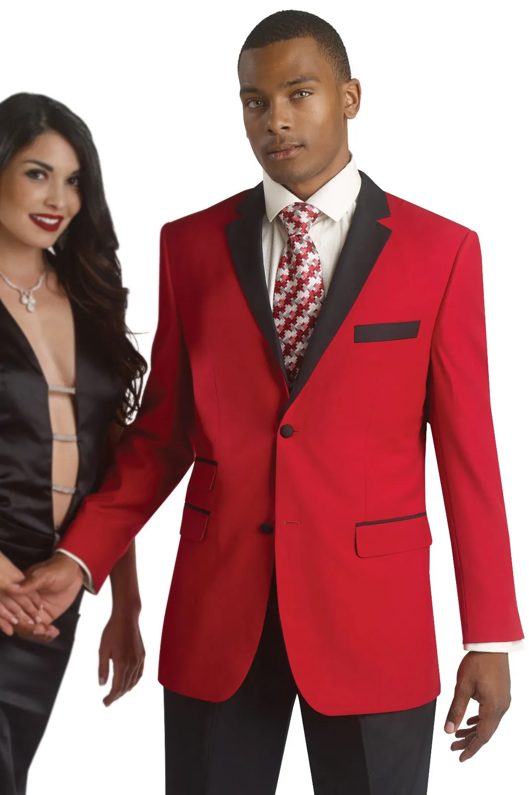 "Passion" Red EJ Samuel Tuxedo (2-Piece Set)