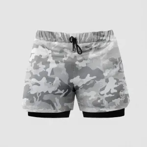 React Training Shorts - White Camo