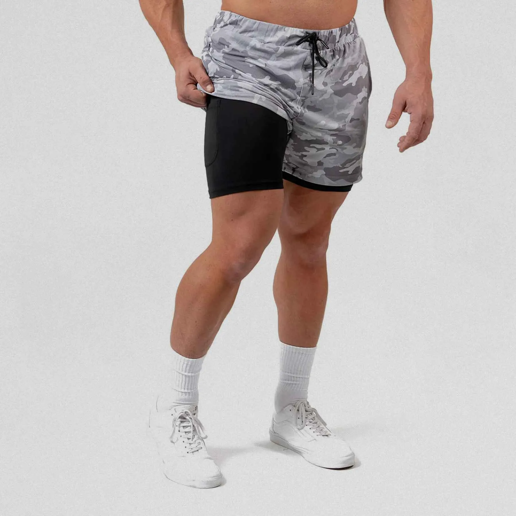 React Training Shorts - White Camo