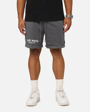 Saint Morta Members Club Mesh Shorts Dark Grey