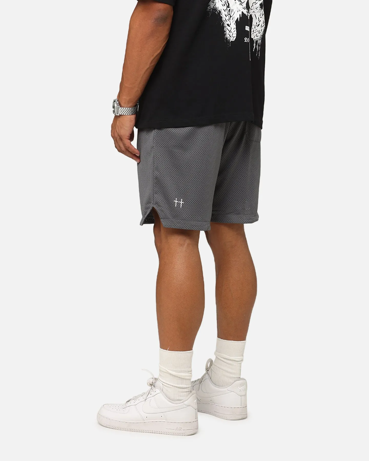 Saint Morta Members Club Mesh Shorts Dark Grey