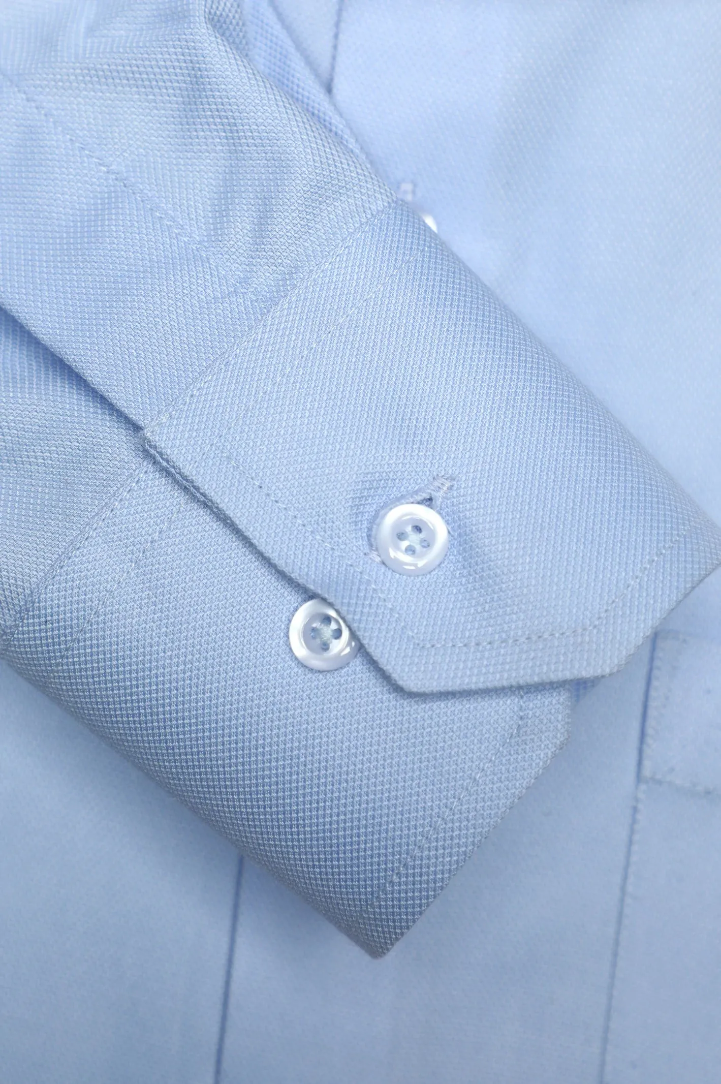 Sky Blue Dobby Textured Formal Shirt