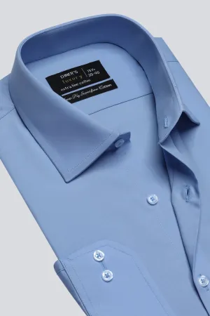 Sky Blue Plain Formal Shirt