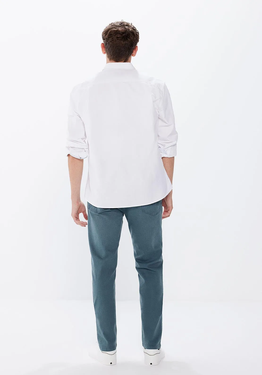 Slim fit coloured trousers - Blue