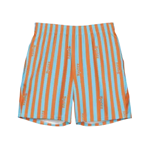 The Spritz Striped swim trunks