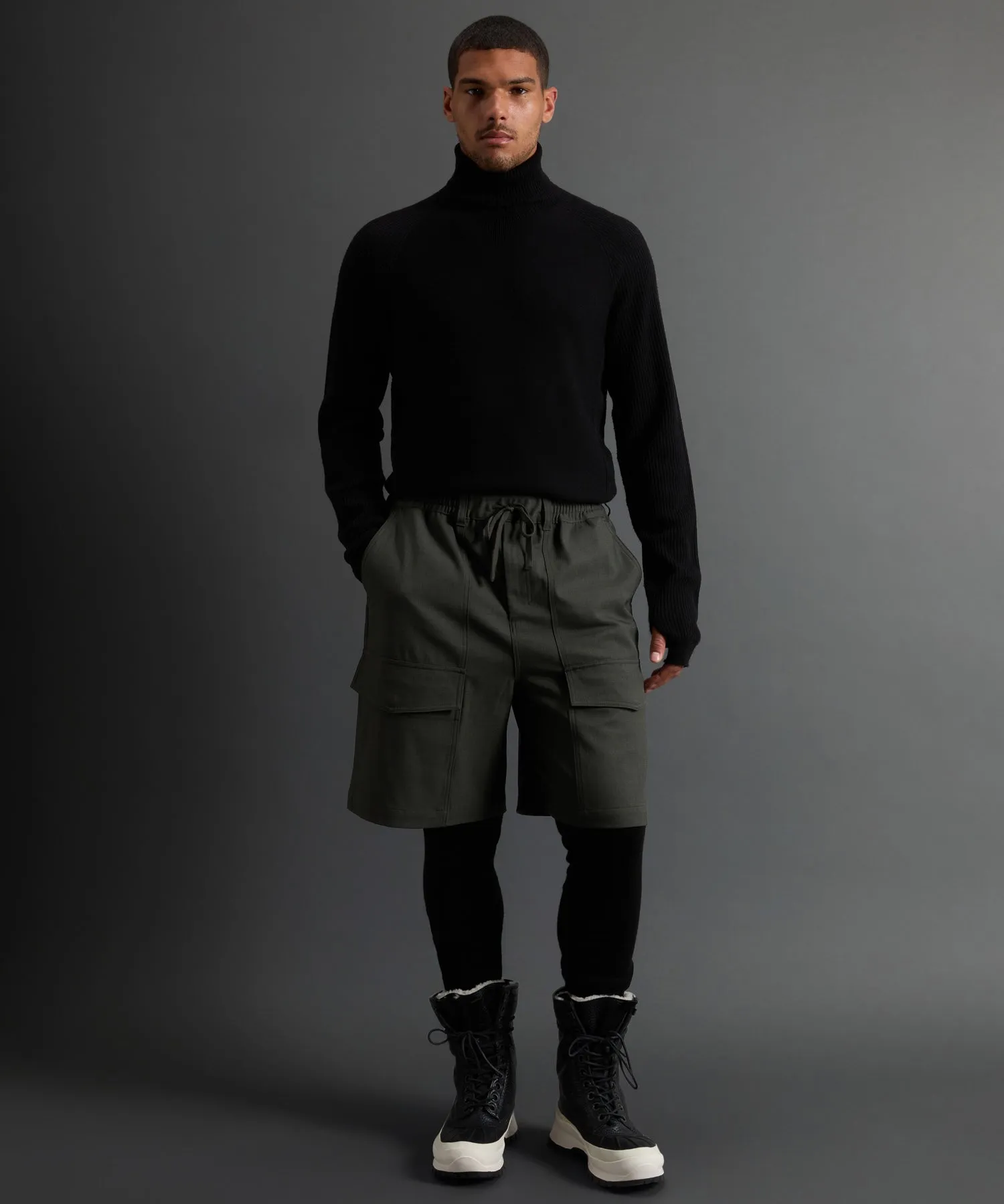 Todd Snyder X Woolrich Twill Camp Short in Olive