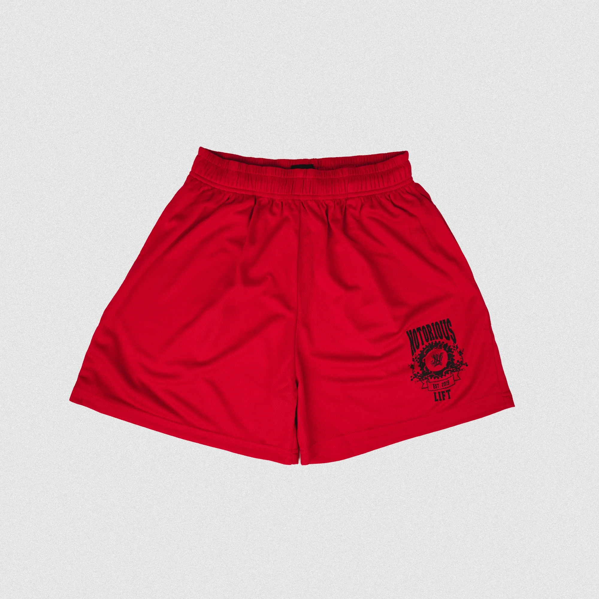 Varsity Fiery Red Mesh Shorts