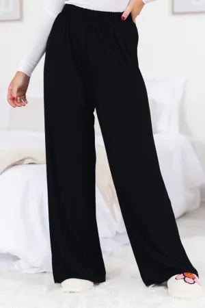 What You Have Black Flowy Lounge Pants