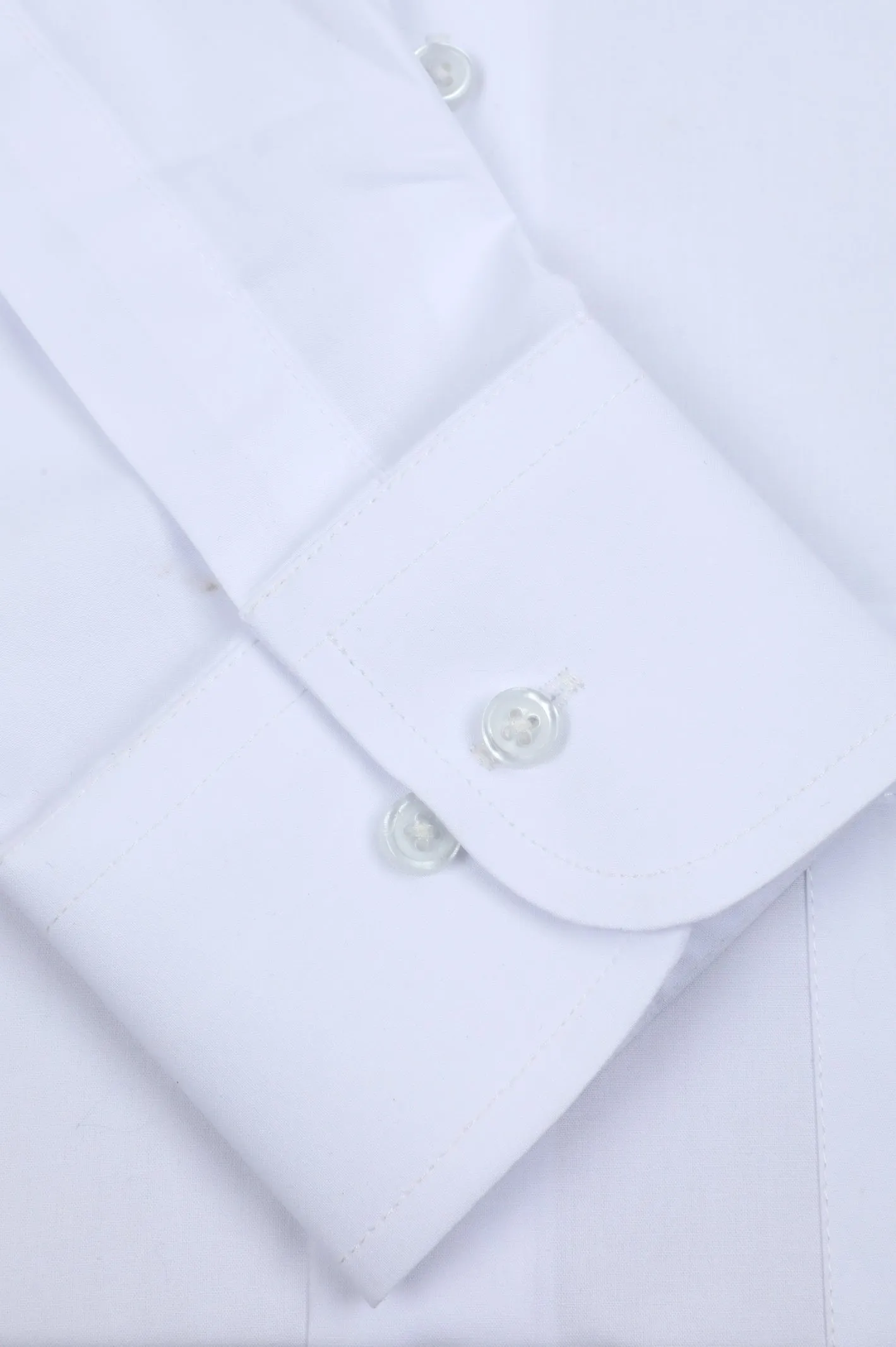 White Plain Formal Men Shirt