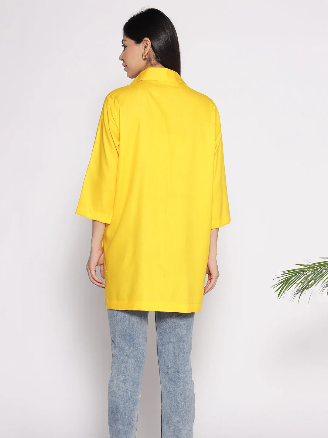 Yellow Rayon ShirtTop - Rosen